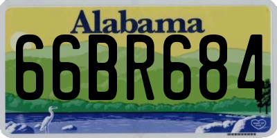 AL license plate 66BR684