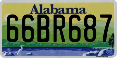 AL license plate 66BR687