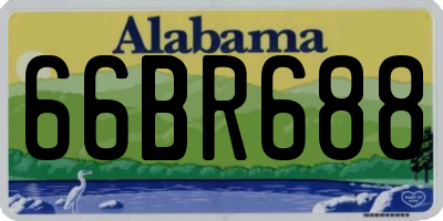 AL license plate 66BR688