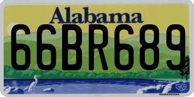 AL license plate 66BR689