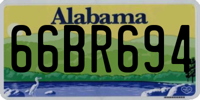 AL license plate 66BR694