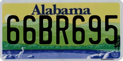 AL license plate 66BR695