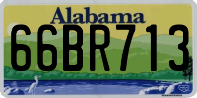 AL license plate 66BR713