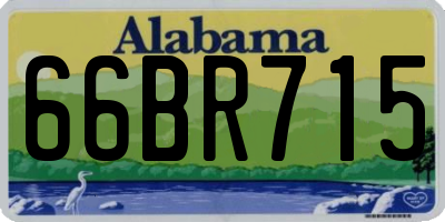 AL license plate 66BR715