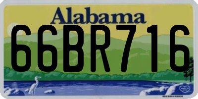 AL license plate 66BR716