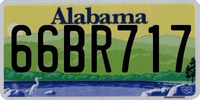 AL license plate 66BR717