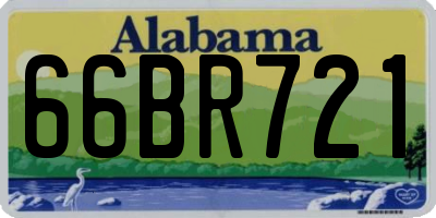 AL license plate 66BR721