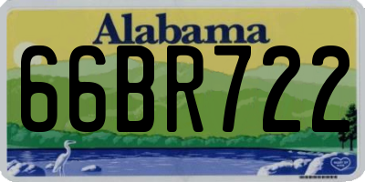 AL license plate 66BR722