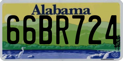 AL license plate 66BR724