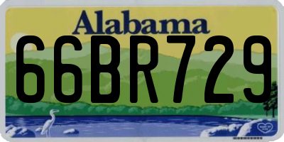 AL license plate 66BR729