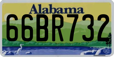 AL license plate 66BR732