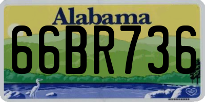 AL license plate 66BR736