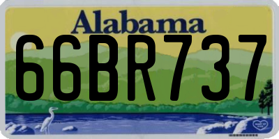 AL license plate 66BR737