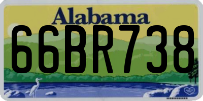 AL license plate 66BR738