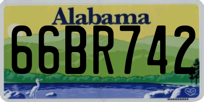 AL license plate 66BR742