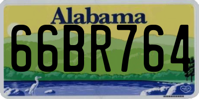 AL license plate 66BR764