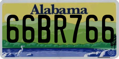 AL license plate 66BR766