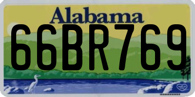 AL license plate 66BR769