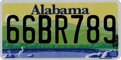 AL license plate 66BR789