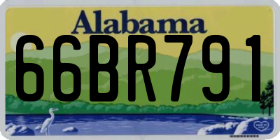 AL license plate 66BR791