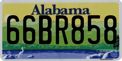 AL license plate 66BR858