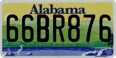 AL license plate 66BR876