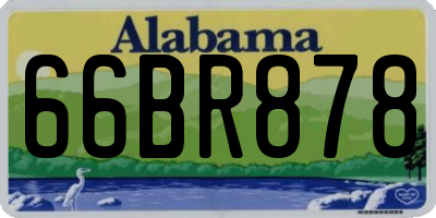 AL license plate 66BR878