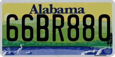 AL license plate 66BR880