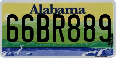 AL license plate 66BR889