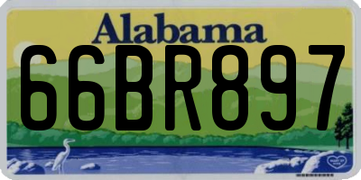 AL license plate 66BR897