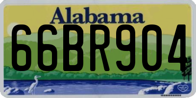 AL license plate 66BR904