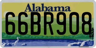 AL license plate 66BR908