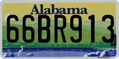 AL license plate 66BR913