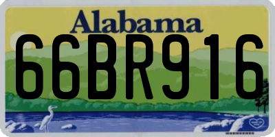 AL license plate 66BR916