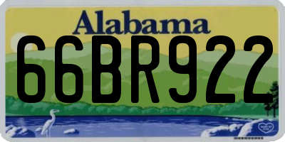 AL license plate 66BR922