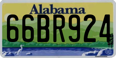 AL license plate 66BR924