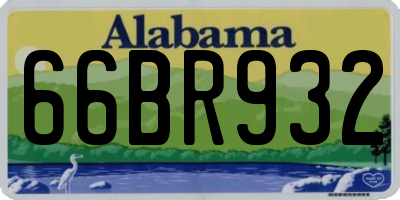 AL license plate 66BR932