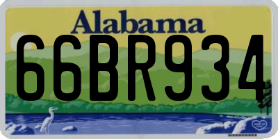 AL license plate 66BR934