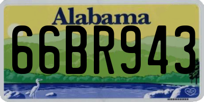 AL license plate 66BR943