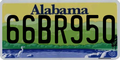 AL license plate 66BR950