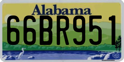 AL license plate 66BR951