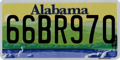 AL license plate 66BR970
