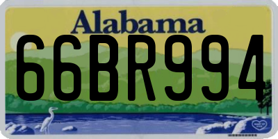 AL license plate 66BR994