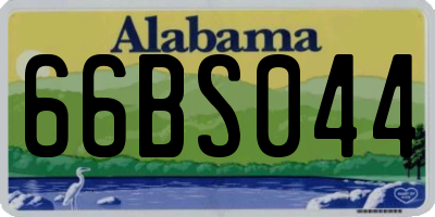 AL license plate 66BS044