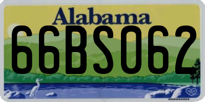 AL license plate 66BS062