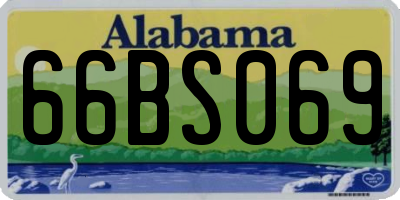 AL license plate 66BS069