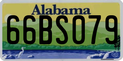 AL license plate 66BS079
