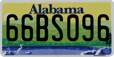 AL license plate 66BS096