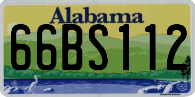AL license plate 66BS112