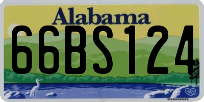 AL license plate 66BS124